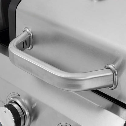 2+2 Multi-Function Gas Grill and Griddle Combo with Pizza Pan and Cover