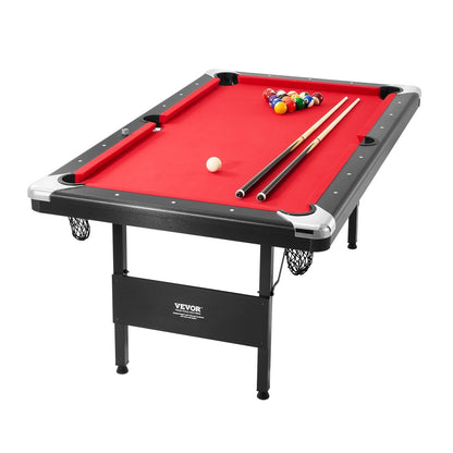 VEVOR VP69 6.3 Ft Foldable Pool Table with Accessories