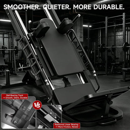 45-Degree Leg Press Hack Squat Machine With Weight Storage (SAK18452)