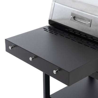 2+2 Multi-Function Gas Grill and Griddle Combo with Pizza Pan and Cover