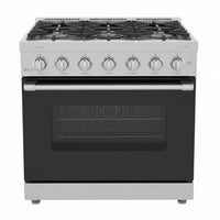 Drop-In Gas Range Built for Compact Kitchens, 21 Inch Width, 3 Open Elements, Stainless Steel, Storage Drawer