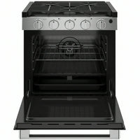 Drop-In Gas Range Built for Compact Kitchens, 21 Inch Width, 3 Open Elements, Stainless Steel, Storage Drawer
