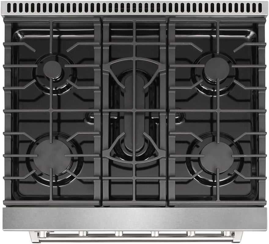 30-Inch Professional Freestanding Pro-Style Natural Gas Range or Liquid Propane Gas Range with 5 Burners, 4.55 Cu.Ft. Oven Capacity, in Stainless Steel - KOS-30RG03M (Stainless Steel)