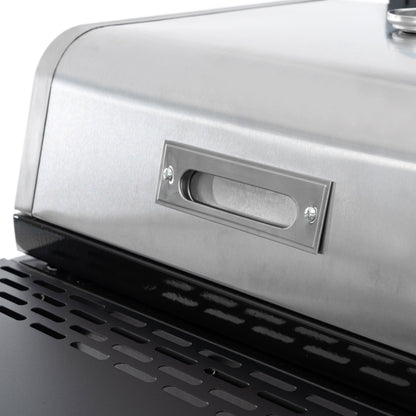 2+2 Multi-Function Gas Grill and Griddle Combo with Pizza Pan and Cover