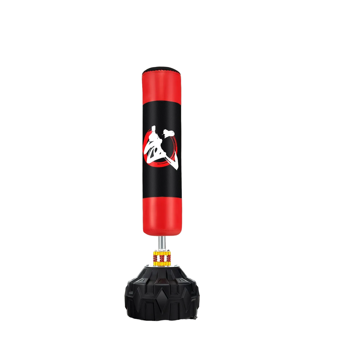 70 Inch Freestanding Punching Bag with Fillable Base 12 Suction Cups and Shock Absorbers