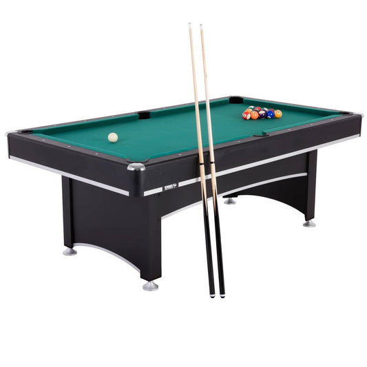 7-Foot 2-in-1 Pool and Table Tennis Table Set