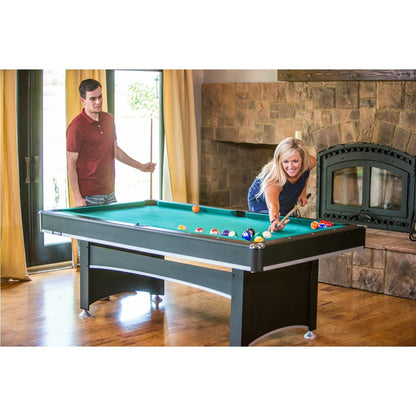 7-Foot 2-in-1 Pool and Table Tennis Table Set