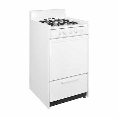 20 In. 2.5 Cu. Ft. Gas Range in White