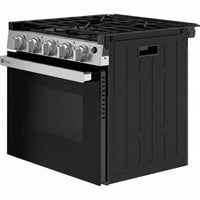 Drop-In Gas Range Built for Compact Kitchens, 21 Inch Width, 3 Open Elements, Stainless Steel, Storage Drawer
