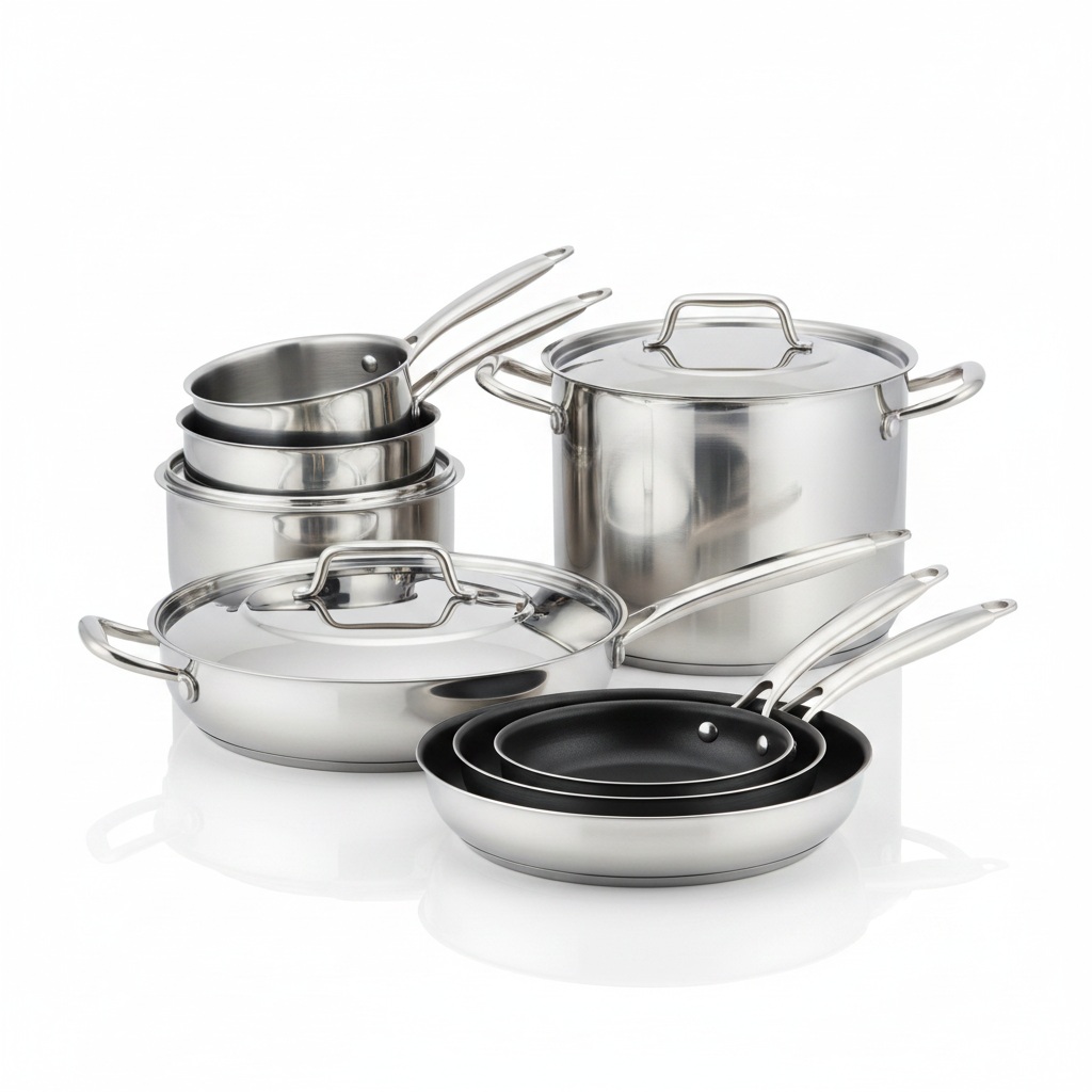 Stainless Steel 11-Piece Cookware Set