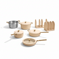 Nonstick Cookware Set Designed for Everyday Cooking, Organized Storage System, 13-Piece Configuration