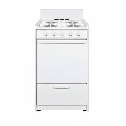 20 In. 2.5 Cu. Ft. Gas Range in White