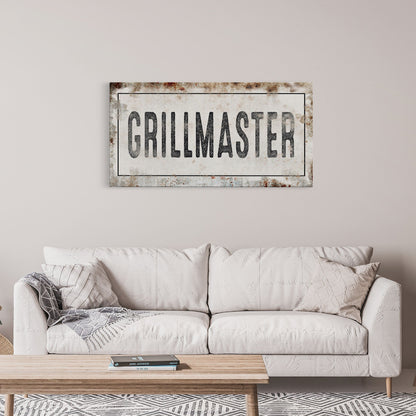 Grill master Vintage Typographic Canvas Wall Art
